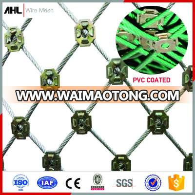 Galvanized PVC Coated Stabilization Steel Wire Slope Rope Net Netting Catch Fence Rockfall Protection Barriers Rock Fall Mesh