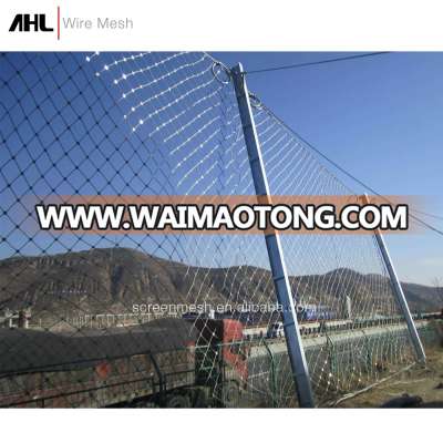 Galvanized Rock Fall Sns Flexible Slope Protection System Rope Net Stabilization Steel Wire Mesh